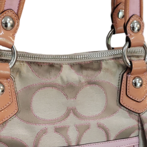 Coach Poppy Sparkle Pink Tote Handbag K1082-16289 Limited - Picture 12 of 13